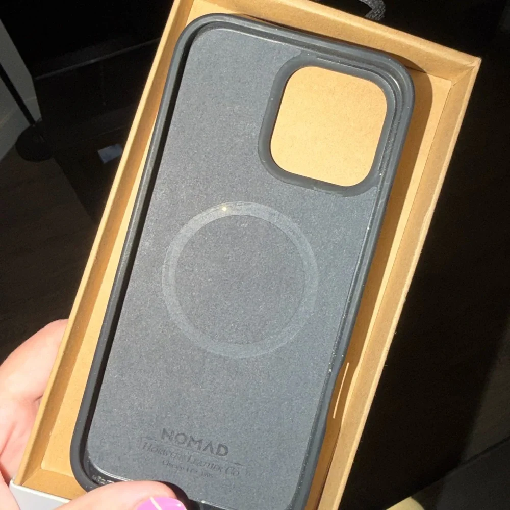 Nomad dark brown horween Leather iPhone 16 Pro Max Case